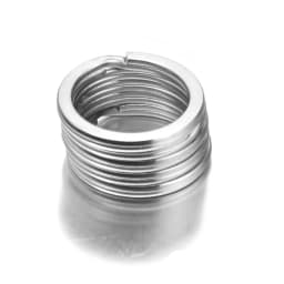 Aiovlo 20pcs/lot Stainless Steel Make Keychain Key Ring Flat Key Holder Split Rings Keyfob Accessories for DIY Jewelry Making