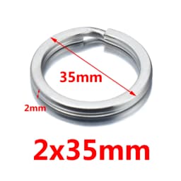 Aiovlo 20pcs/lot Stainless Steel Make Keychain Key Ring Flat Key Holder Split Rings Keyfob Accessories for DIY Jewelry Making