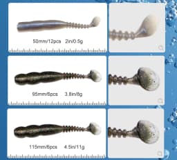 ESFISHING Soft Fishing Lures Rockviber 50mm 95mm 115mm Rock Shiner Isca Artificial Soft Bait Pike Trout Swimbaits