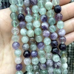 Faceted Natural Stone 4/6/8/10mm Amazonite Agates Jaspers Crystal Gems Loose Beads For Jewelry Making DIY Bracelet Accessories