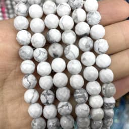 Faceted Natural Stone 4/6/8/10mm Amazonite Agates Jaspers Crystal Gems Loose Beads For Jewelry Making DIY Bracelet Accessories