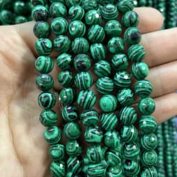 Faceted Natural Stone 4/6/8/10mm Amazonite Agates Jaspers Crystal Gems Loose Beads For Jewelry Making DIY Bracelet Accessories