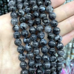 Faceted Natural Stone 4/6/8/10mm Amazonite Agates Jaspers Crystal Gems Loose Beads For Jewelry Making DIY Bracelet Accessories