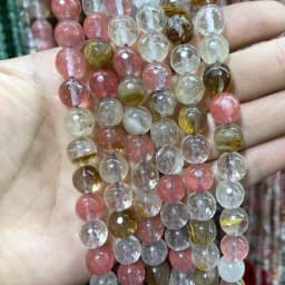 Faceted Natural Stone 4/6/8/10mm Amazonite Agates Jaspers Crystal Gems Loose Beads For Jewelry Making DIY Bracelet Accessories