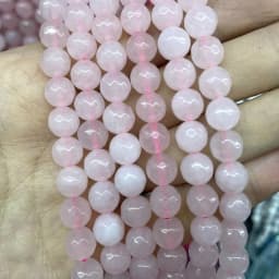 Faceted Natural Stone 4/6/8/10mm Amazonite Agates Jaspers Crystal Gems Loose Beads For Jewelry Making DIY Bracelet Accessories