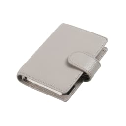 Moterm Regular A8 / M5 Size Rings Planner Pebbled Grain Cowhide 5-hole Mini Notebook with 15 MM Rings Organizer Journey Diary