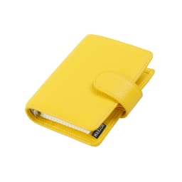 Moterm Regular A8 / M5 Size Rings Planner Pebbled Grain Cowhide 5-hole Mini Notebook with 15 MM Rings Organizer Journey Diary
