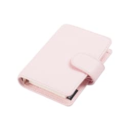 Moterm Regular A8 / M5 Size Rings Planner Pebbled Grain Cowhide 5-hole Mini Notebook with 15 MM Rings Organizer Journey Diary