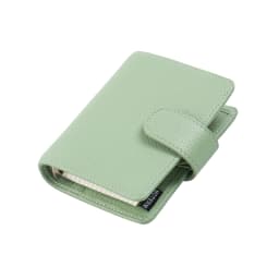 Moterm Regular A8 / M5 Size Rings Planner Pebbled Grain Cowhide 5-hole Mini Notebook with 15 MM Rings Organizer Journey Diary