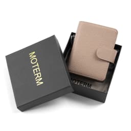 Moterm Regular A8 / M5 Size Rings Planner Pebbled Grain Cowhide 5-hole Mini Notebook with 15 MM Rings Organizer Journey Diary