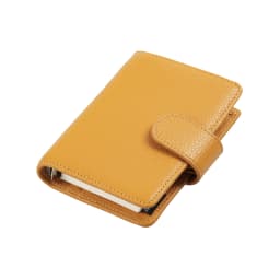 Moterm Regular A8 / M5 Size Rings Planner Pebbled Grain Cowhide 5-hole Mini Notebook with 15 MM Rings Organizer Journey Diary