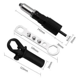 Professional Electric Rivet Nut Gun Machine Core Pull Accessories Cordless Riveting Gun Drill Adapter Insert Nut Tools