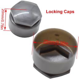 24pcs Wheel Lug Nut Cover Caps 25mm Water Proof W/ Dismantle Tool Grey For Audi A1 A2 A3 A4 A5 A6 A7 A8 Wheel Bolt Screw Cover