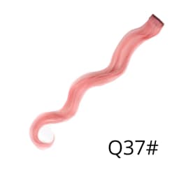 Highlights Hair Rainbow Synthetic Clip On Hair Extensions Ombre Colored Clip Hairpiece Colorful Clip Hair Strands For Festival