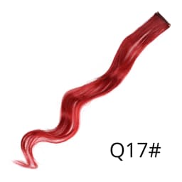 Highlights Hair Rainbow Synthetic Clip On Hair Extensions Ombre Colored Clip Hairpiece Colorful Clip Hair Strands For Festival