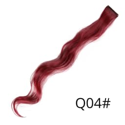 Highlights Hair Rainbow Synthetic Clip On Hair Extensions Ombre Colored Clip Hairpiece Colorful Clip Hair Strands For Festival