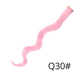 Highlights Hair Rainbow Synthetic Clip On Hair Extensions Ombre Colored Clip Hairpiece Colorful Clip Hair Strands For Festival