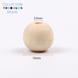 4-50mm 1-1000pcs Natural Wood Beads Round Spacer Wooden Pearl Lead-Free Balls Charms DIY For Jewelry Making Handmade Accessories