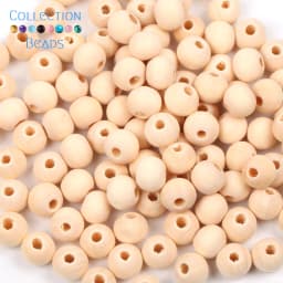 4-50mm 1-1000pcs Natural Wood Beads Round Spacer Wooden Pearl Lead-Free Balls Charms DIY For Jewelry Making Handmade Accessories