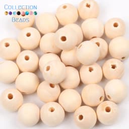 4-50mm 1-1000pcs Natural Wood Beads Round Spacer Wooden Pearl Lead-Free Balls Charms DIY For Jewelry Making Handmade Accessories