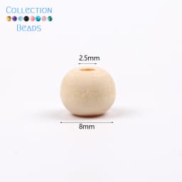 4-50mm 1-1000pcs Natural Wood Beads Round Spacer Wooden Pearl Lead-Free Balls Charms DIY For Jewelry Making Handmade Accessories