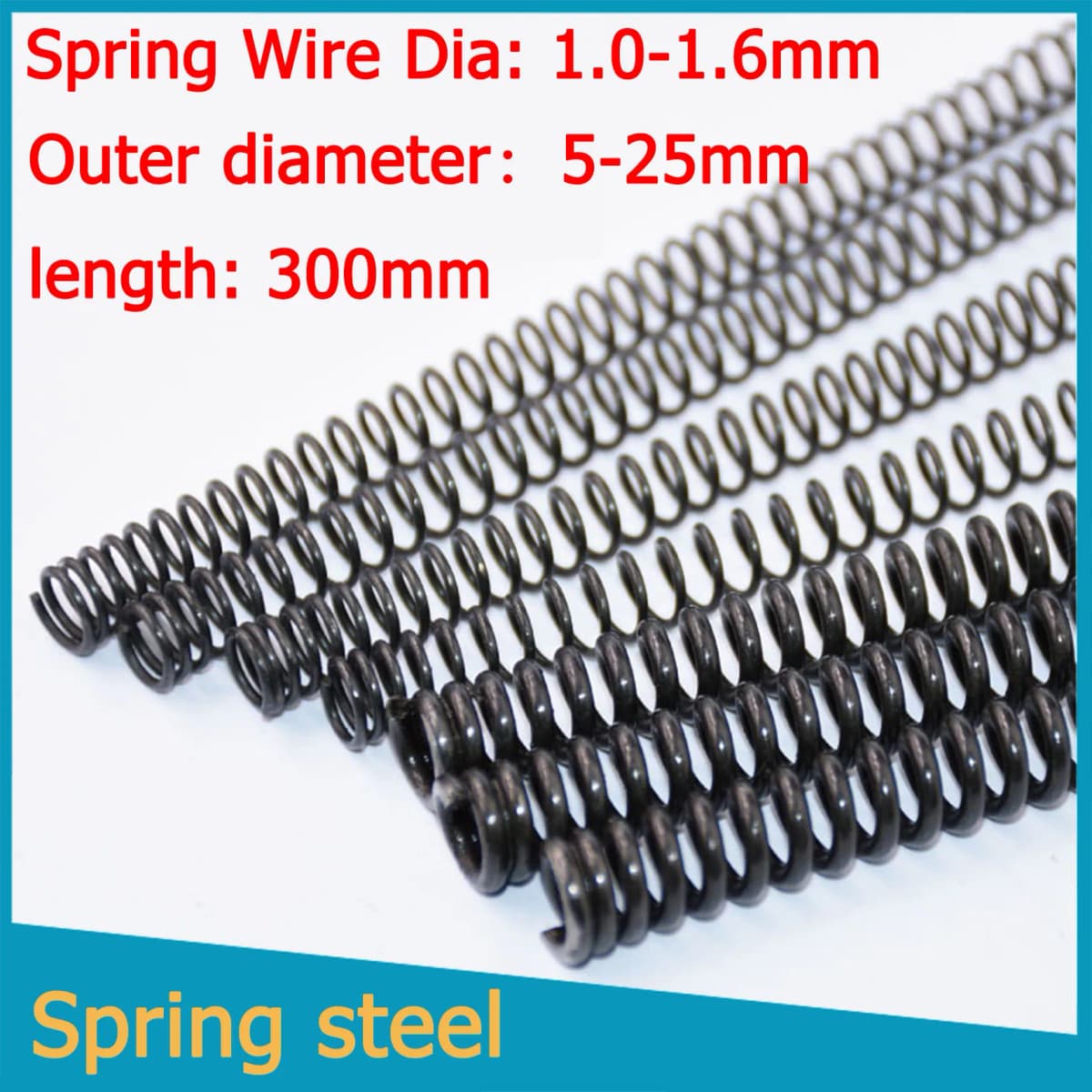 Y-type Compression Spring Steel Pressure Wire Diameter 1.0mm-1.6mm Length 300mm