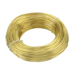 Aluminum Wire 1mm 1.2mm 1.5mm 2mm 2.5mm 3mm Gold Plated Bendable Flexible Craft Metal Wire for Jewelry Making Beading Floral