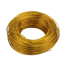 Aluminum Wire 1mm 1.2mm 1.5mm 2mm 2.5mm 3mm Gold Plated Bendable Flexible Craft Metal Wire for Jewelry Making Beading Floral