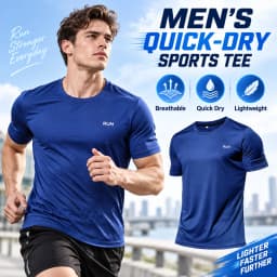 High Quality Polyester Men Running T Shirt Quick Dry Fitness Shirt Training Exercise Clothes Gym Sport Shirt Tops Lightweight