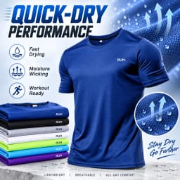 High Quality Polyester Men Running T Shirt Quick Dry Fitness Shirt Training Exercise Clothes Gym Sport Shirt Tops Lightweight
