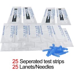 25/50/100/200/300/400PCS Sinocare Safe-Accu Blood Glucose Test Strips and Lancets for Blood Glucose Monitor Diabetes