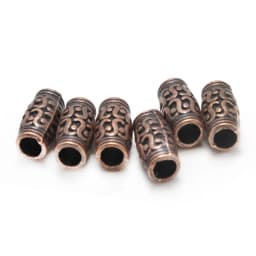 20Pcs Copper Metal Big Hole Tube Beads Alloy Spacer Beads Accessories for Bracelet Jewelry Making Findings DIY Handmade Crafs