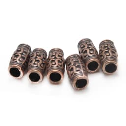 20Pcs Copper Metal Big Hole Tube Beads Alloy Spacer Beads Accessories for Bracelet Jewelry Making Findings DIY Handmade Crafs