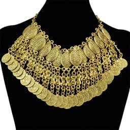 Gypsy Boehmian Hippie Collar Necklaces for Women Big Chunky Tibetan Silver Metal Necklace Festival Turkish Party Jewelry Gift