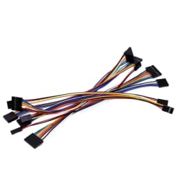 10PCS 2.54MM Dupont Line Male Female Double Headed 1P 2P 3P 4P 5P 6P 7P 8P 9P 10 Pin Dupont Jumper Cable Wire for PCB