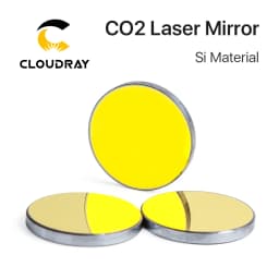 Cloudray Co2 Laser Si Reflective Mirrors for Laser Engraver Gold-Plated Silicon Reflector Lenses Dia. 19 20 25 30 38.1 mm