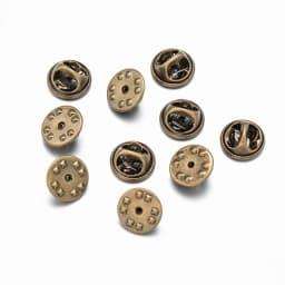 100pc Metal Locking Pin Back Brooch Badge Holder Lapel Base For DIY Jewellery Material Making Supply Craft Accessories Handmade