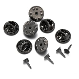 100pc Metal Locking Pin Back Brooch Badge Holder Lapel Base For DIY Jewellery Material Making Supply Craft Accessories Handmade