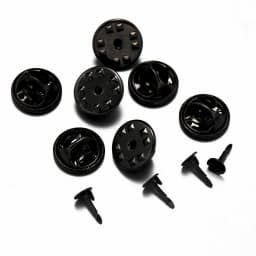 100pc Metal Locking Pin Back Brooch Badge Holder Lapel Base For DIY Jewellery Material Making Supply Craft Accessories Handmade