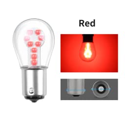 Red Amber White 1156 BA15S P21W LED 1157 BAY15D P21/5W LED Bulb R5W R10W Car Turn Signal Light S25 Auto Brake Light Lamps 12V
