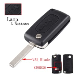KEYYOU Remote Key Case for Peugeot 207 307 308 407 607 807 For Citroen C2 C3 C4 C5 C6 Flip Folding Car Key Shell 2/3/4 Buttons