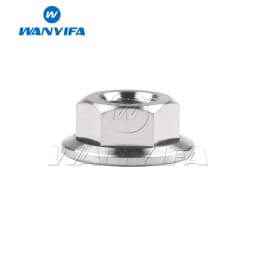 Wanyifa Titanium Nut M5 M6 M8 M10 M12 M14 M16 Flange Nuts for Bicycle Motorcycle Car