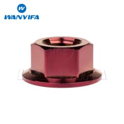 Wanyifa Titanium Nut M5 M6 M8 M10 M12 M14 M16 Flange Nuts for Bicycle Motorcycle Car