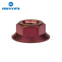 Wanyifa Titanium Nut M5 M6 M8 M10 M12 M14 M16 Flange Nuts for Bicycle Motorcycle Car