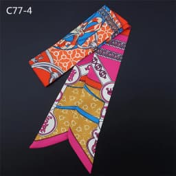 Spring Design Leopard Skinny Scarf Women Luxury Brand Horse Bag Scarves Hair Neck Silk Scarf For Ladies Foulard Headband