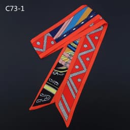 Spring Design Leopard Skinny Scarf Women Luxury Brand Horse Bag Scarves Hair Neck Silk Scarf For Ladies Foulard Headband