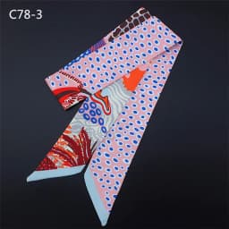 Spring Design Leopard Skinny Scarf Women Luxury Brand Horse Bag Scarves Hair Neck Silk Scarf For Ladies Foulard Headband