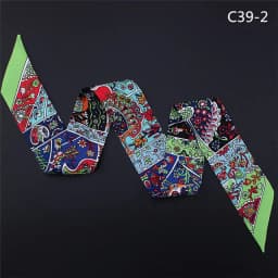 Spring Design Leopard Skinny Scarf Women Luxury Brand Horse Bag Scarves Hair Neck Silk Scarf For Ladies Foulard Headband