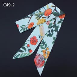 Spring Design Leopard Skinny Scarf Women Luxury Brand Horse Bag Scarves Hair Neck Silk Scarf For Ladies Foulard Headband