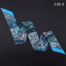 Spring Design Leopard Skinny Scarf Women Luxury Brand Horse Bag Scarves Hair Neck Silk Scarf For Ladies Foulard Headband